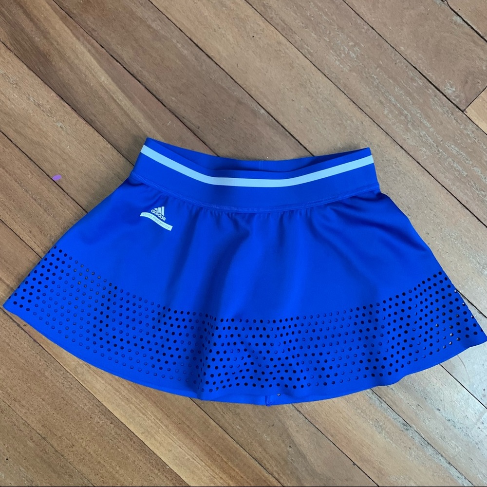 Adidas by Stella McCartney Electric Blue Athletic Tennis Skirt